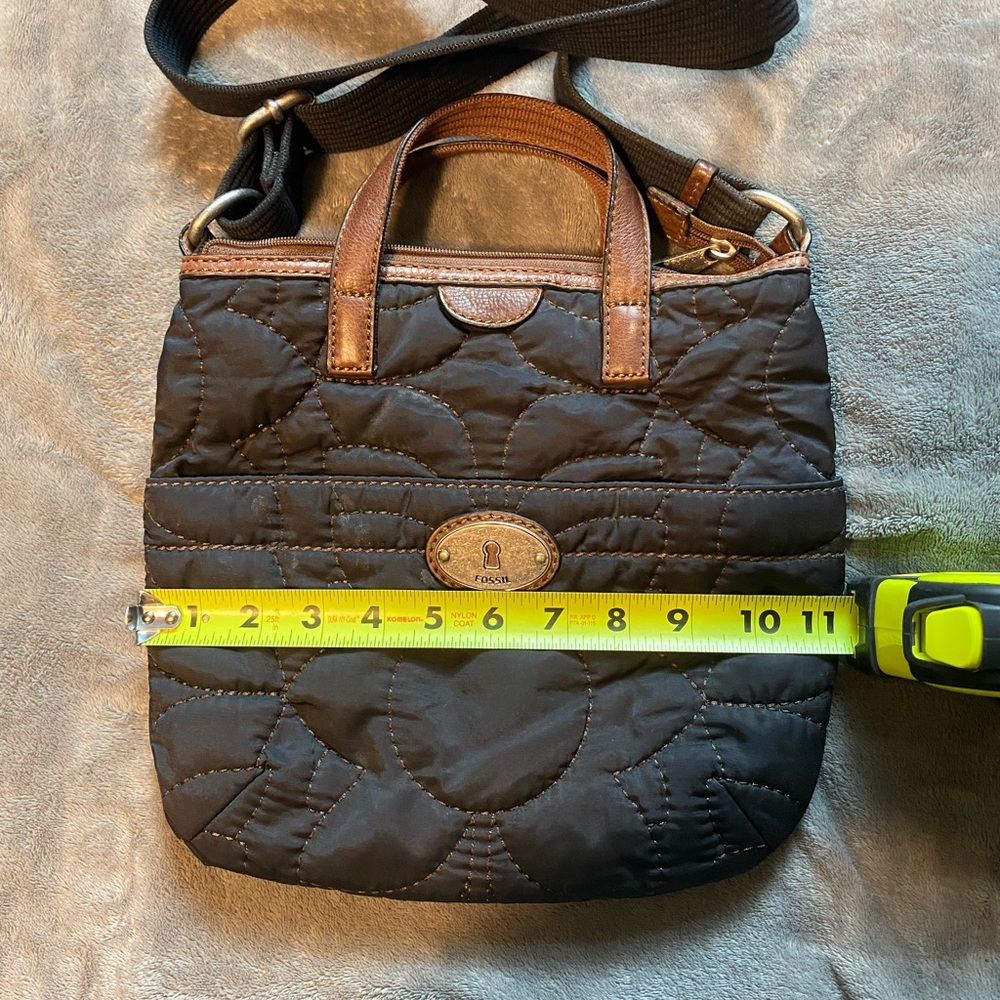 Barely Used Black Fossil Crossbody. - image 3